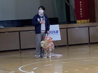 盲導犬キャラバンの様子
